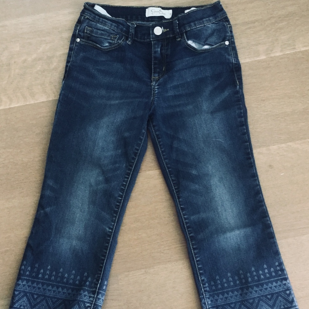 Girls dark washed jeans